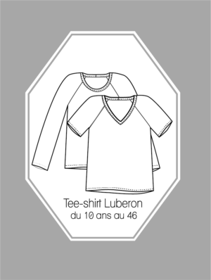 Patron couture Tee-shirt Luberon du 10 ans au 46 version PDF