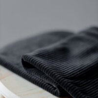 Tissu sweat velours Noir-Mind the maker