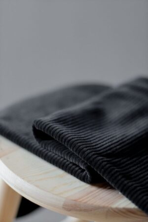 Tissu sweat velours Noir-Mind the maker