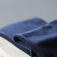 Tissu sweat velours Bleu indigo-Mind the maker