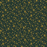 Tissu Holidays classics Starry night evergreen metallic Rifle Paper Co