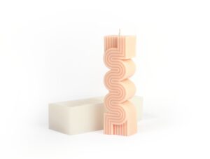 Moule silicone pour bougie graphique