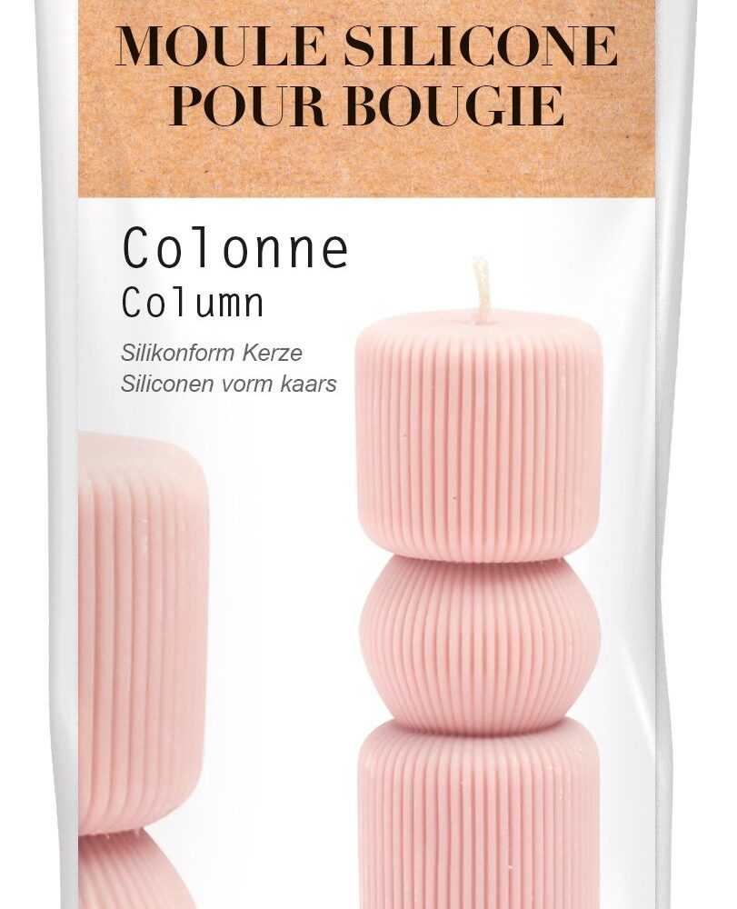 Moule silicone pour bougie colonne