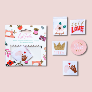 Etiquettes tissées à coudre Self Love Lise taylor