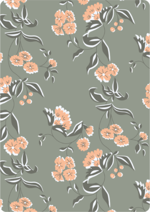 Viscose indienne fond vert Augustine et Balthazar – Image 6