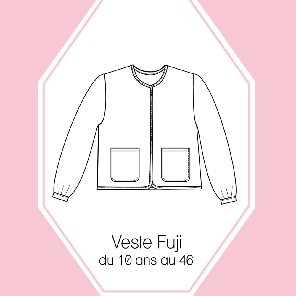 Patron couture Veste Fuji du 10 ans au 46 version papier