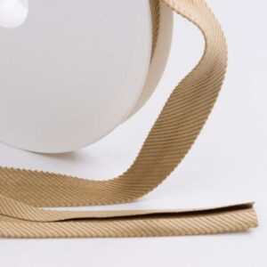 Biais velours côtelé beige