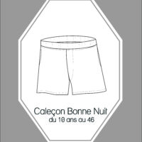 Patron couture Caleçon Bonne Nuit