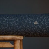 Jacquard coeur or marine Augustine & Balthazar