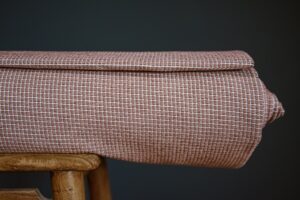 Tissu tissé chocolat moka