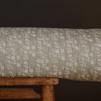 Tissu matelassé indien vert gris Augustine & Balthazar