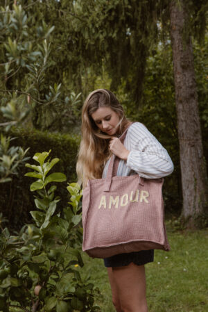 Tissu tissé chocolat moka – Image 4