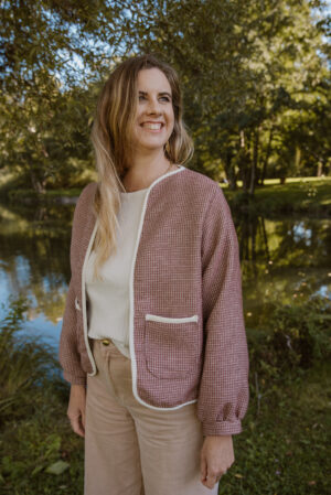 Tissu tissé chocolat moka – Image 5