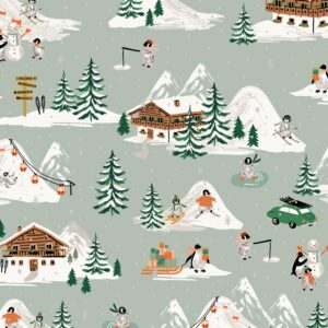 Tissu Holidays classics Rifle and co aqua