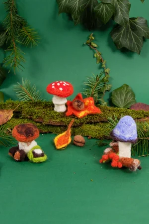 Kit laine feutrée champignons – Image 2