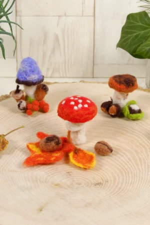 Kit laine feutrée champignons – Image 3