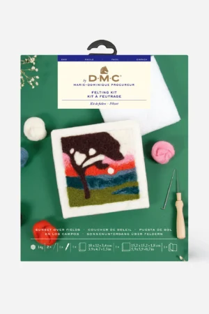 Kit laine feutrée coucher de soleil