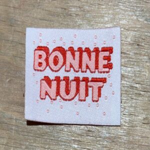 Etiquette bonne nuit