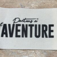 Etiquette Partons à l'aventure