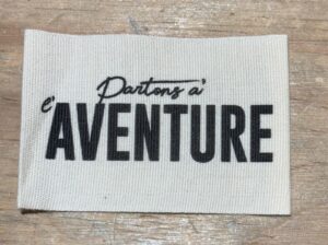 Etiquette Partons à l'aventure