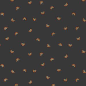 Tissu Always look for rainbows noir- Cotton and Steel