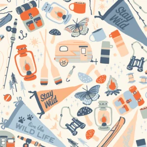 Tissu Happy camper - AGF