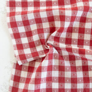 Coton Queen of hearts Cherry rouge et blanc Fableism