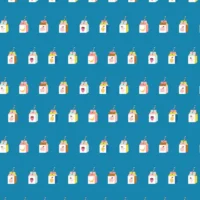 Tissu  Sunshine smoothies bleu - Cotton and Steel