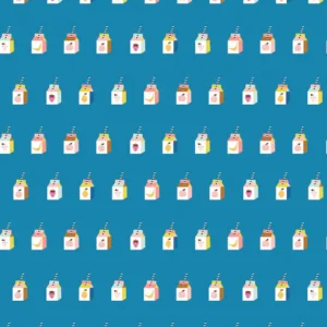 Tissu  Sunshine smoothies bleu - Cotton and Steel