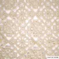 Tissu en dentelle crochet - Katia